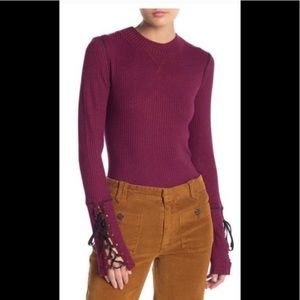 FREE PEOPLE MOUNTAINEER CUFF THERMAL XS